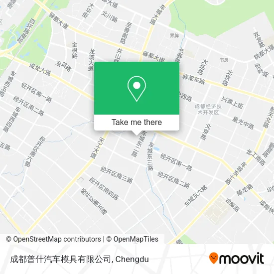成都普什汽车模具有限公司 map