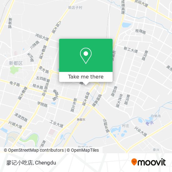 廖记小吃店 map
