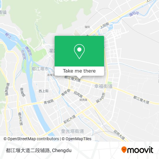 都江堰大道二段辅路 map
