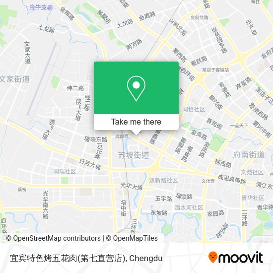 宜宾特色烤五花肉(第七直营店) map