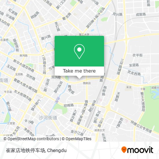 崔家店地铁停车场 map