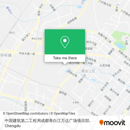 中国建筑第二工程局成都青白江万达广场项目部 map