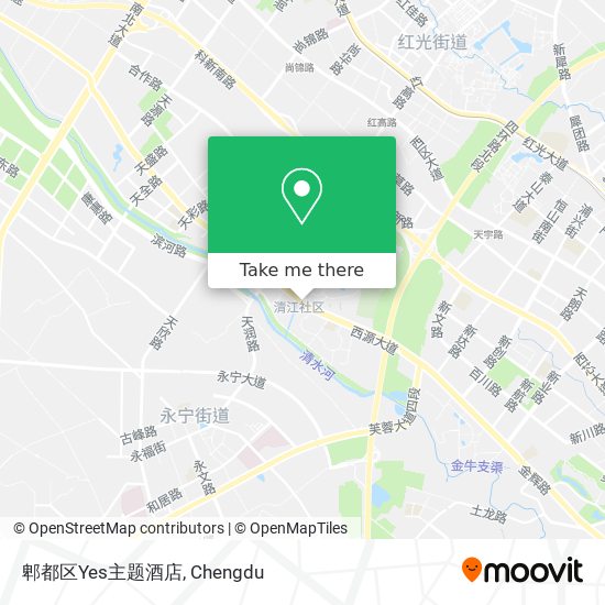郫都区Yes主题酒店 map