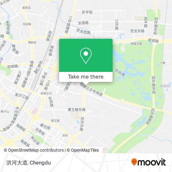 洪河大道 map