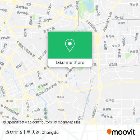成华大道十里店路 map