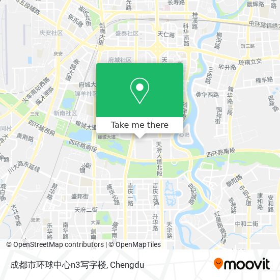 成都市环球中心n3写字楼 map