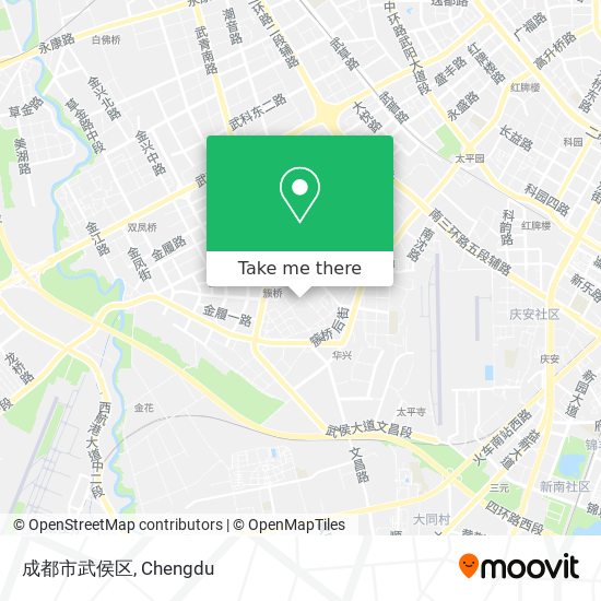 成都市武侯区 map