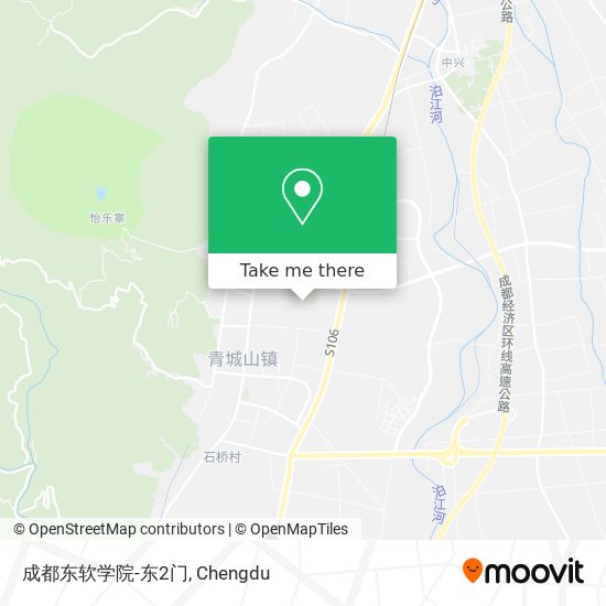 成都东软学院-东2门 map