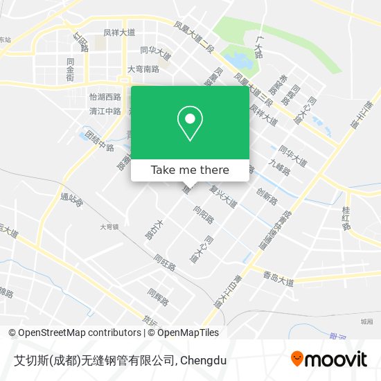艾切斯(成都)无缝钢管有限公司 map