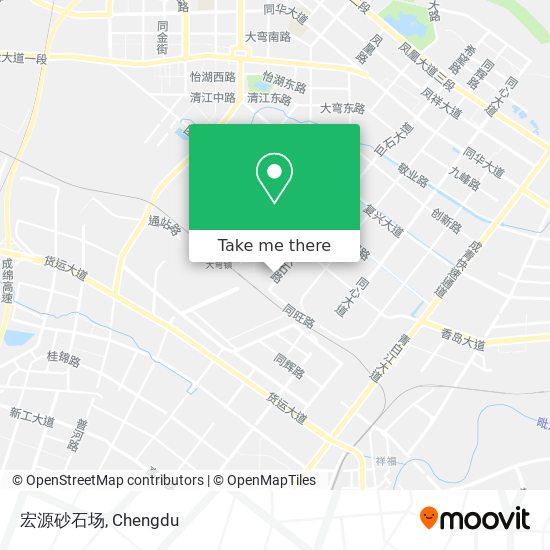 宏源砂石场 map