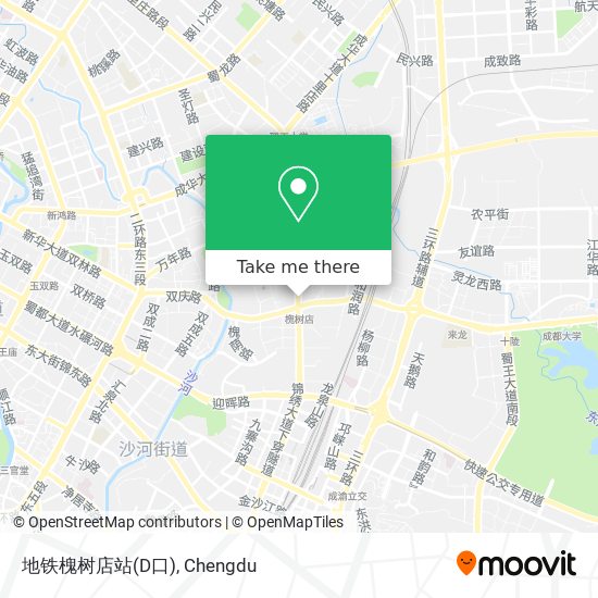 地铁槐树店站(D口) map