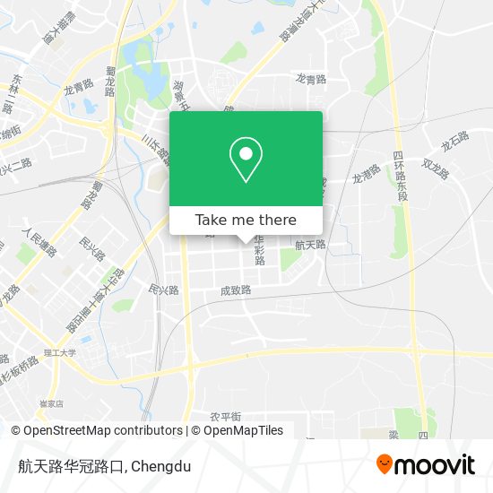 航天路华冠路口 map