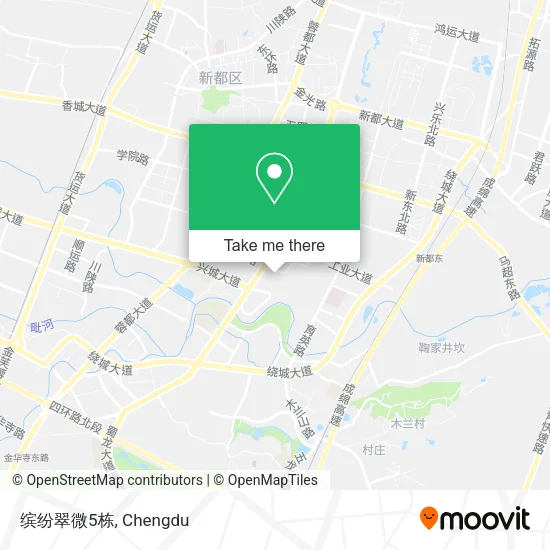 缤纷翠微5栋 map