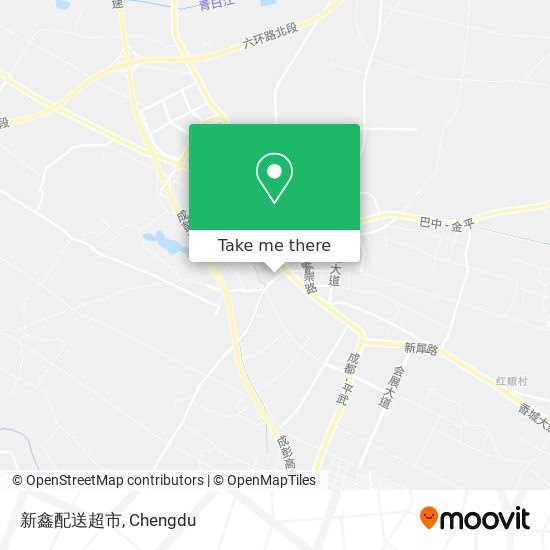 新鑫配送超市 map