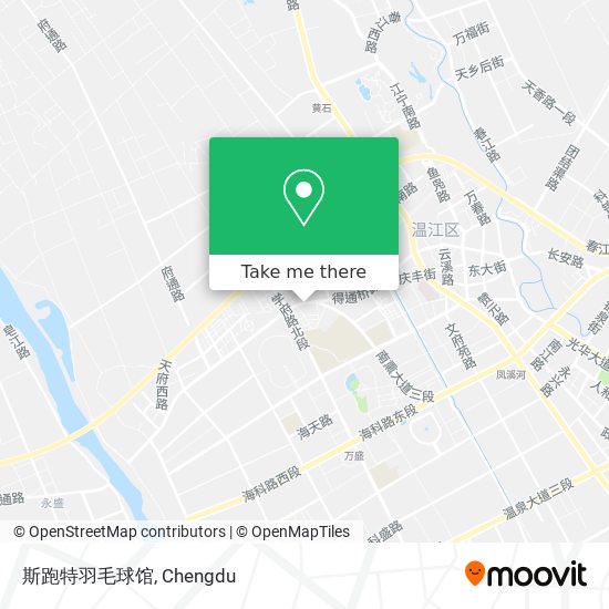 斯跑特羽毛球馆 map
