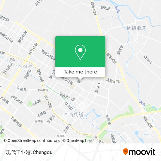 现代工业港 map