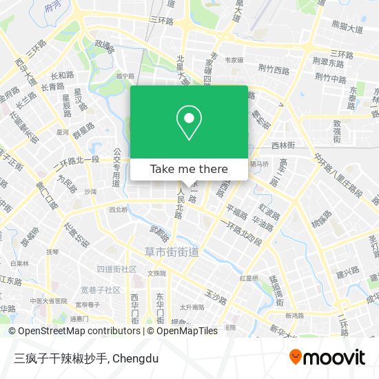 三疯子干辣椒抄手 map