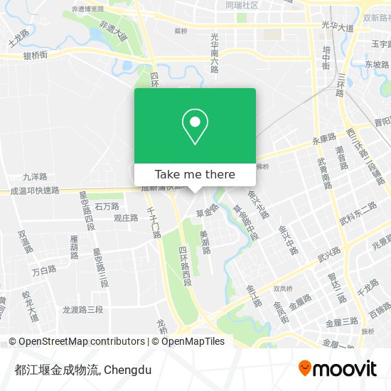 都江堰金成物流 map