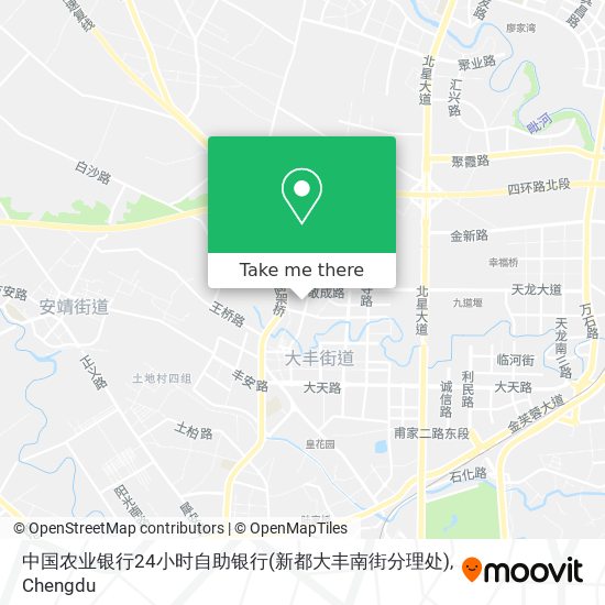 中国农业银行24小时自助银行(新都大丰南街分理处) map