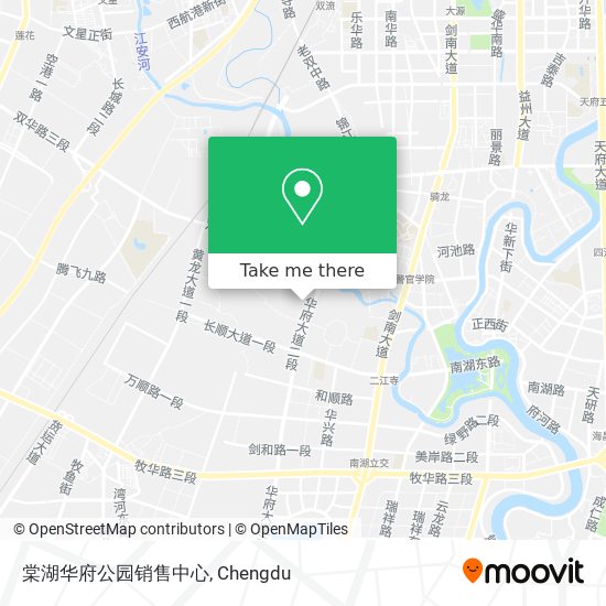 棠湖华府公园销售中心 map