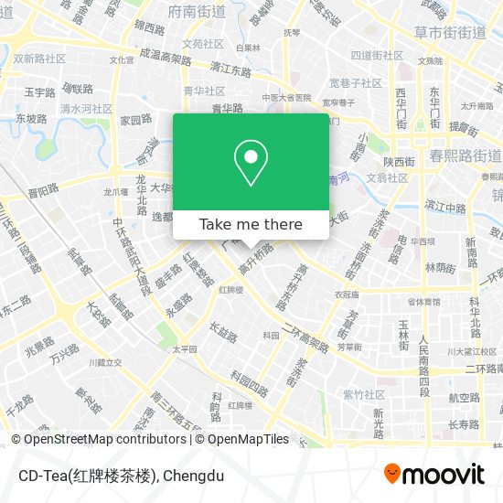 CD-Tea(红牌楼茶楼) map