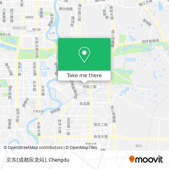 京东(成都应龙站) map