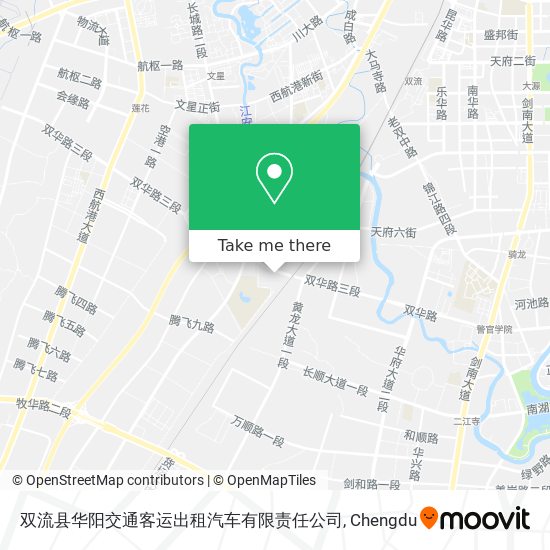 双流县华阳交通客运出租汽车有限责任公司 map