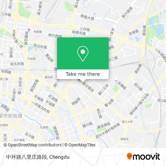 中环路八里庄路段 map