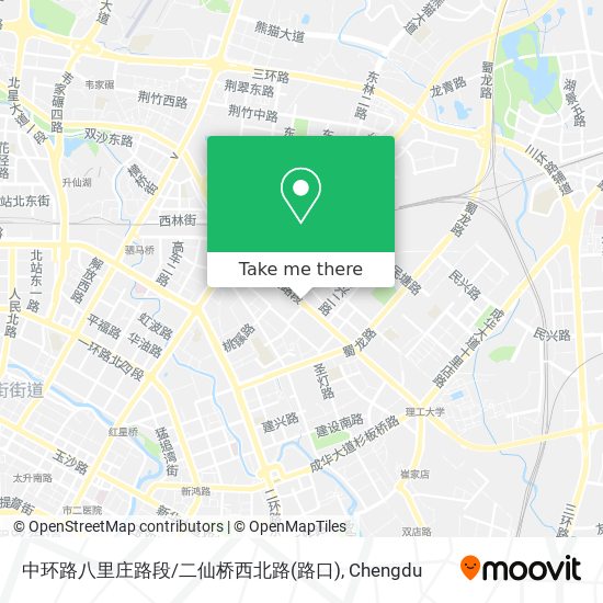 中环路八里庄路段/二仙桥西北路(路口) map