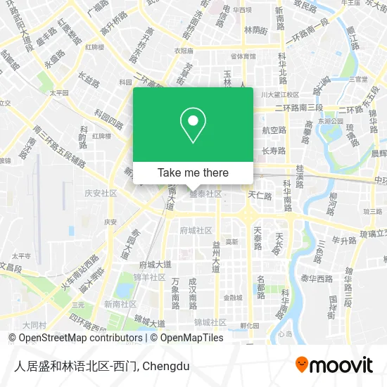人居盛和林语北区-西门 map