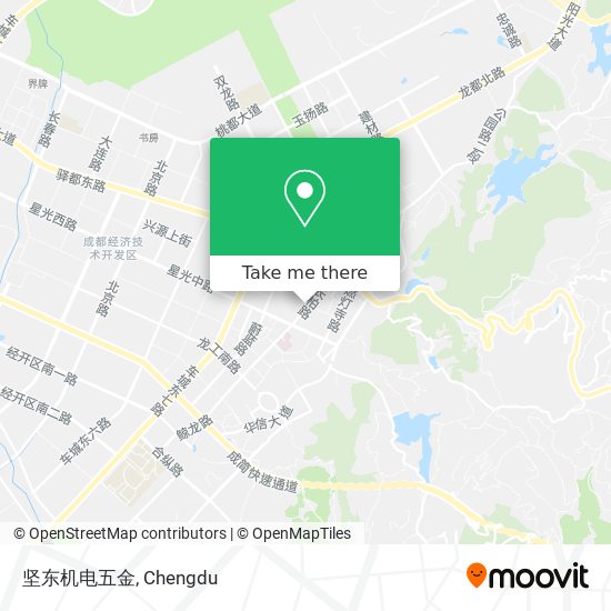 坚东机电五金 map