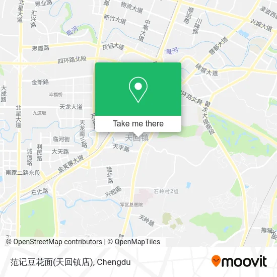 范记豆花面(天回镇店) map