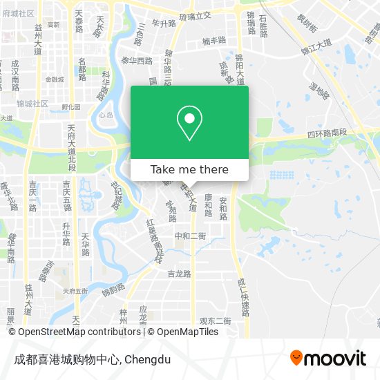 成都喜港城购物中心 map