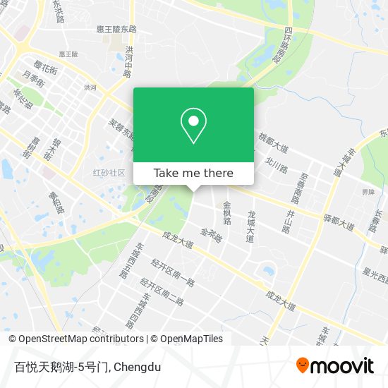 百悦天鹅湖-5号门 map