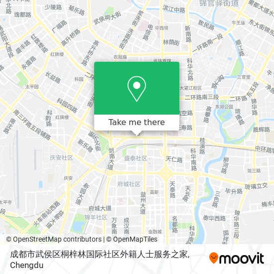 成都市武侯区桐梓林国际社区外籍人士服务之家 map