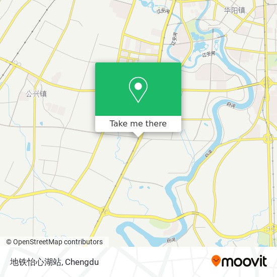 地铁怡心湖站 map