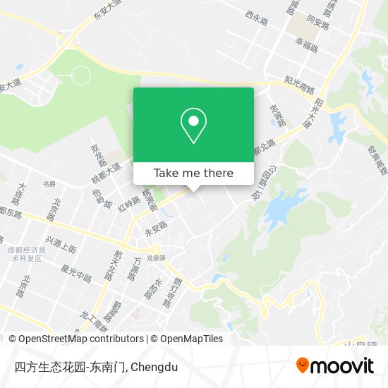 四方生态花园-东南门 map