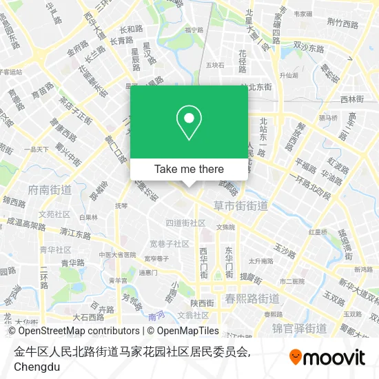 金牛区人民北路街道马家花园社区居民委员会 map