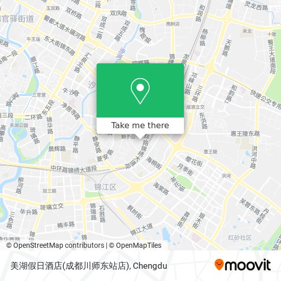 美湖假日酒店(成都川师东站店) map