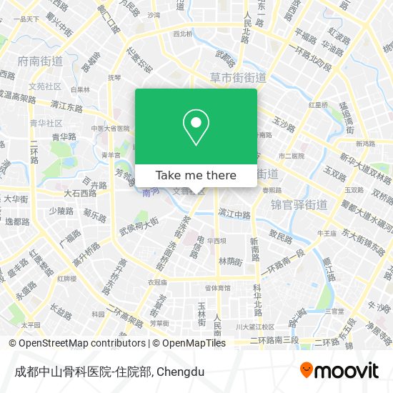成都中山骨科医院-住院部 map