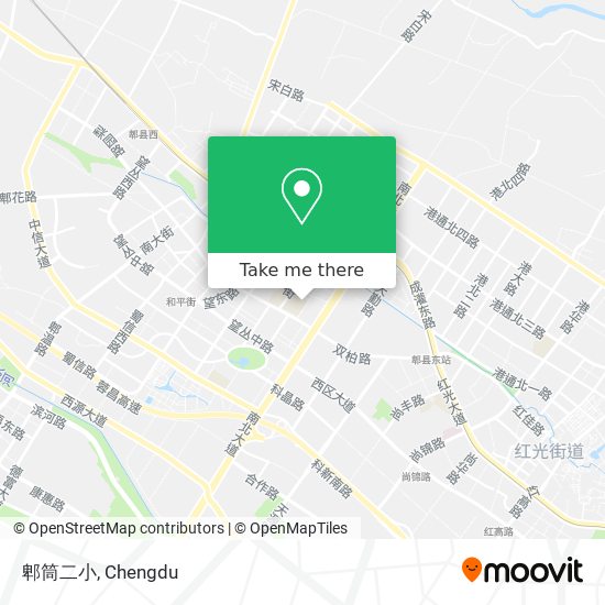 郫筒二小 map