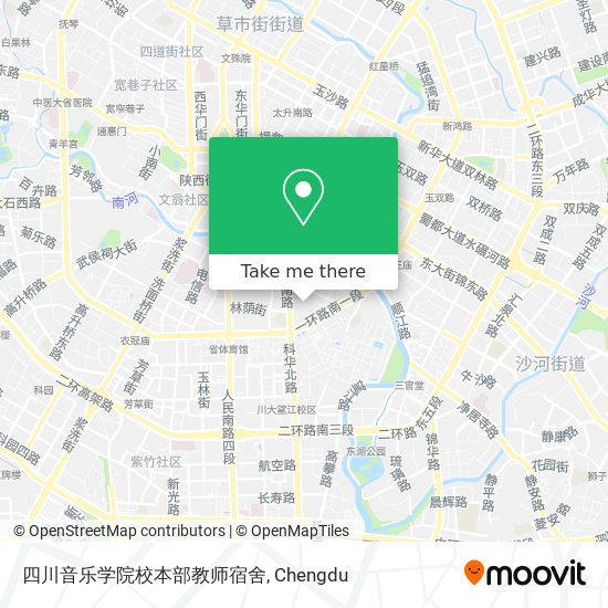 四川音乐学院校本部教师宿舍 map