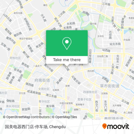 国美电器西门店-停车场 map