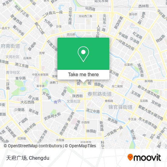 天府广场 map