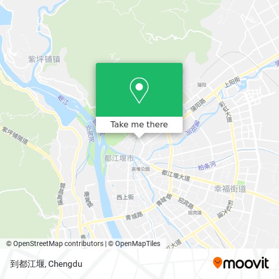 到都江堰 map