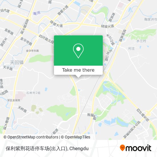 保利紫荆花语停车场(出入口) map