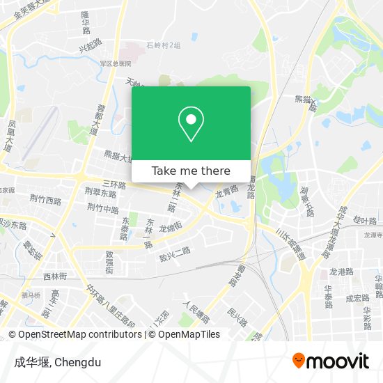 成华堰 map