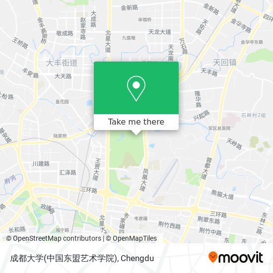 成都大学(中国东盟艺术学院) map