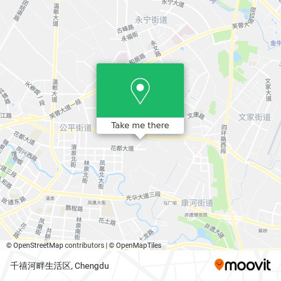 千禧河畔生活区 map
