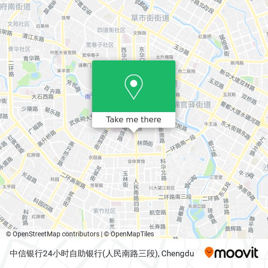 中信银行24小时自助银行(人民南路三段) map